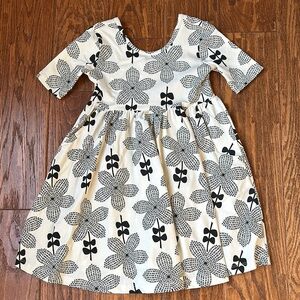 Hanna Andersson black and white dress- size 4